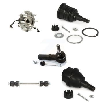 Front Bearing Upper Lower Ball Joint Outer Tie Rod Link Kit (5Pc) For GMC Chevrolet 2500 K77-101418