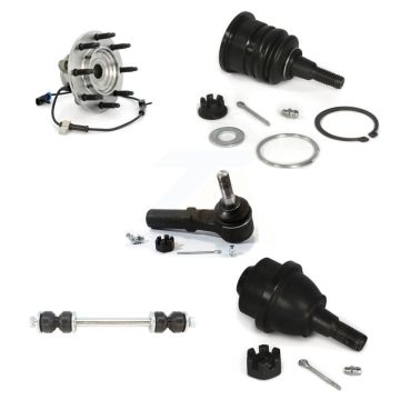 Front Bearing Upper Lower Ball Joint Outer Tie Rod Link Kit (5Pc) For GMC Chevrolet 2500 K77-101419