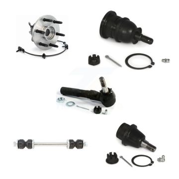 Front Bearing Upper Lower Ball Joint Outer Tie Rod Link Kit (5Pc) For Chevrolet Silverado K77-101420