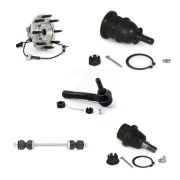 Front Bearing Upper Lower Ball Joint Outer Tie Rod Link Kit (5Pc) For Chevrolet Silverado K77-101421