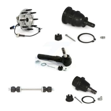 Front Bearing Upper Lower Ball Joint Outer Tie Rod Link Kit (5Pc) For Chevrolet Silverado K77-101422