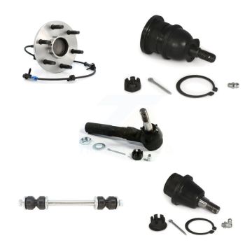 Front Bearing Upper Lower Ball Joint Outer Tie Rod Link Kit (5Pc) For Chevrolet GMC 1500 K77-101423
