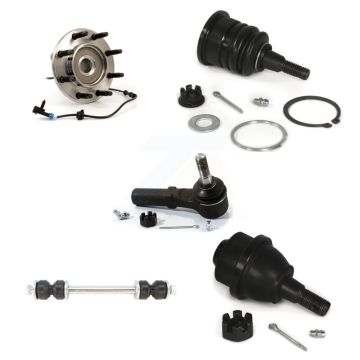 Front Bearing Upper Lower Ball Joint Outer Tie Rod Link Kit (5Pc) For Chevrolet GMC 2500 K77-101427