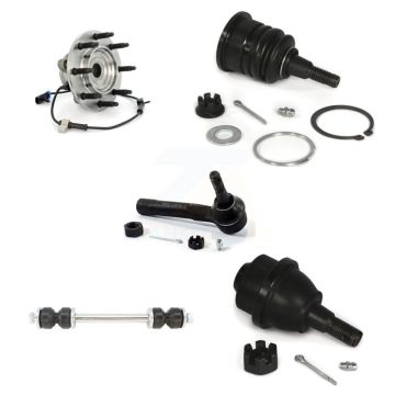 Front Bearing Upper Lower Ball Joint Outer Tie Rod Link Kit (5Pc) For Chevrolet Silverado K77-101429
