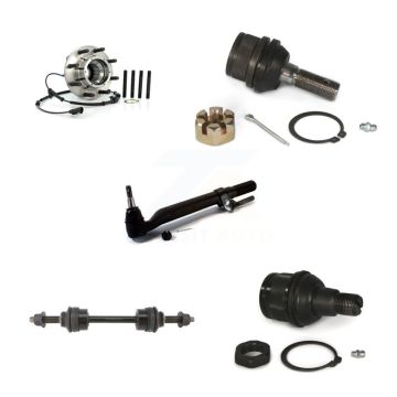 Front Left Hub Bearing Upper Lower Ball Joint Outer Tie Rod & Sway Bar Link Kit (5Pc) For K77-101430