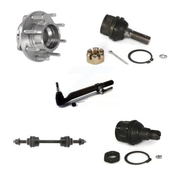 Front Left Hub Bearing Upper Lower Ball Joint Outer Tie Rod & Sway Bar Link Kit (5Pc) For K77-101431