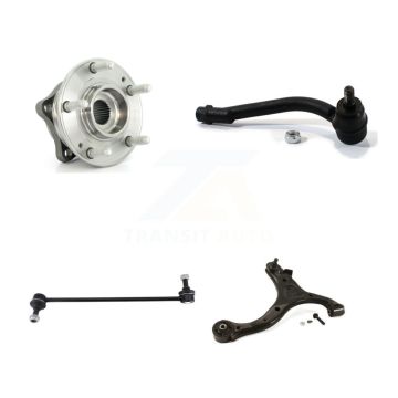 Front Right Hub Bearing Lower Control Arm Outer Tie Rod Link Kit For Hyundai Santa Fe Kia K77-101433