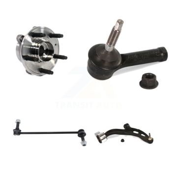 Front Right Bearing Lower Arm Outer Tie Rod & Link Kit For Ford Police Interceptor Sedan K77-101434