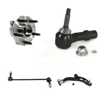 Front Right Bearing Lower Control Arm Outer Tie Rod & Link Kit For 13-19 Ford Taurus SHO K77-101438
