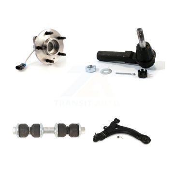 Front Right Bearing Lower Control Arm Outer Tie Rod Link Kit For Buick Chevrolet LaCrosse K77-101453