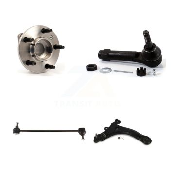 Front Right Bearing Lower Control Arm with BJ Outer Tie Rod Link Kit For Pontiac Montana K77-101457