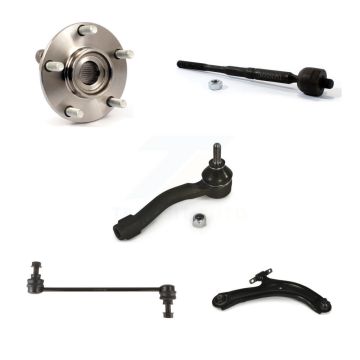 Front Right Bearing Lower Control Arm Tie Rod Link Kit (5Pc) For 07-12 Nissan Sentra 2.5L K77-101473