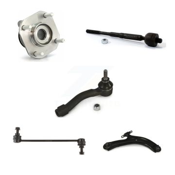 Front Right Bearing Lower Control Arm Tie Rod Link Kit (5Pc) For 07-12 Nissan Sentra 2.0L K77-101474