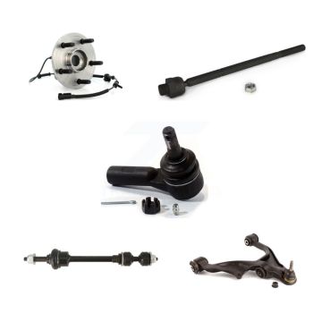 Front Right Bearing Lower Control Arm with BJ Tie Rod & Link Kit (5Pc) For Dodge Ram 1500 K77-101478