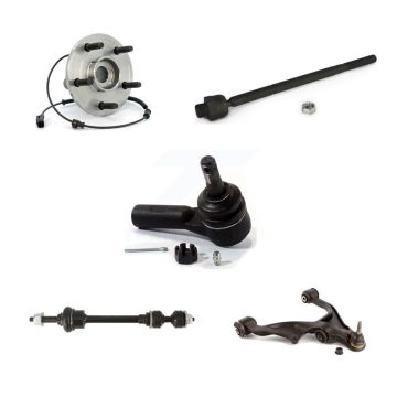 Front Right Hub Bearing Lower Control Arm Tie Rod & Link Kit (5Pc) For Ram 1500 Dodge 4WD K77-101479
