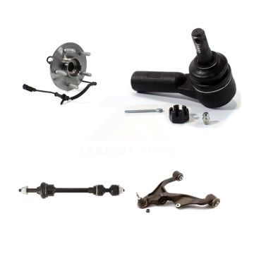Front Left Bearing Lower Control Arm with BJ Outer Tie Rod Link Kit For 2012 Ram 1500 4WD K77-101490