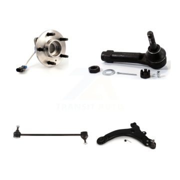 Front Left Bearing Lower Control Arm with BJ Outer Tie Rod & Link Kit For Pontiac Montana K77-101504