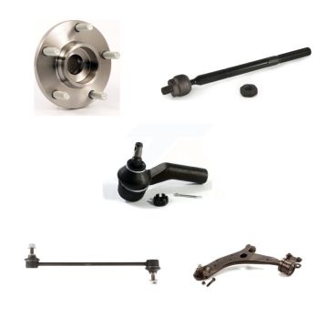 Front Left Bearing Lower Control Arm with Ball Joint Tie Rod & Link Kit (5Pc) For Mazda 3 K77-101512