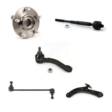 Front Left Bearing Lower Control Arm Tie Rod Link Kit (5Pc) For 07-12 Nissan Sentra 2.5L K77-101513