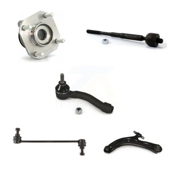 Front Left Bearing Lower Control Arm Tie Rod Link Kit (5Pc) For 07-12 Nissan Sentra 2.0L K77-101514