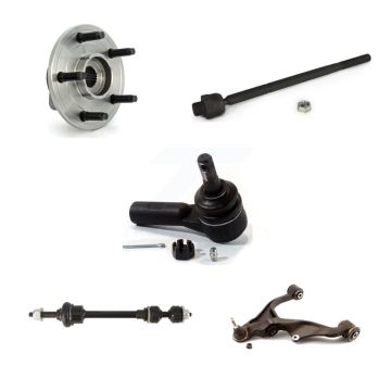 Front Left Bearing Lower Control Arm Ball Joint Tie Rod Link Kit (5Pc) For Dodge Ram 1500 K77-101515