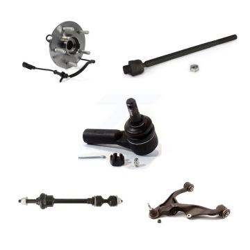 Front Left Bearing Lower Control Arm with BJ Tie Rod Link Kit (5Pc) For 2012 Ram 1500 4WD K77-101522