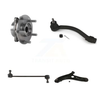 Front Left Bearing Lower Control Arm Outer Tie Rod & Link Kit For Hyundai Elantra GT Base K77-101527