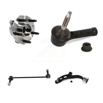 Front Left Hub Bearing Lower Arm Outer Tie Rod Link Kit For Ford Police Interceptor Sedan K77-101532