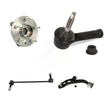 Front Left Hub Bearing Lower Control Arm Outer Tie Rod Link Kit For Ford Flex Lincoln MKT K77-101533