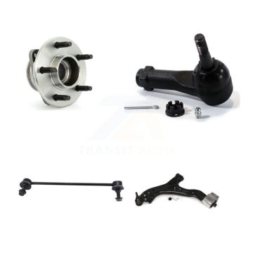 Front Left Hub Bearing Lower Control Arm Outer Tie Rod & Link Kit For Saturn Vue Pontiac K77-101535