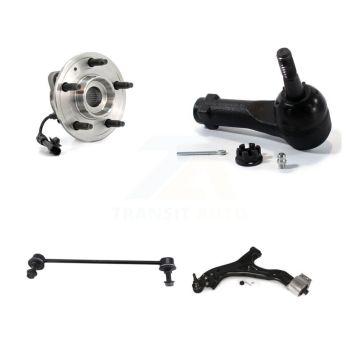 Front Left Bearing Lower Control Arm Outer Tie Rod Link Kit For Chevrolet Equinox Pontiac K77-101537