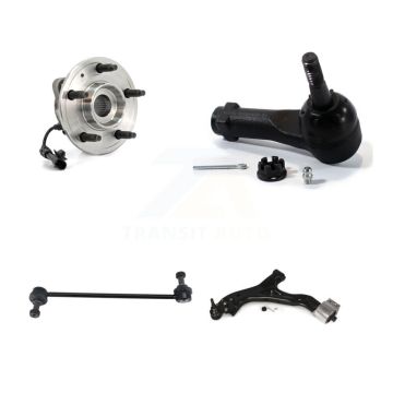 Front Left Bearing Lower Control Arm Outer Tie Rod & Link Kit For Chevrolet Equinox 3.6L K77-101538