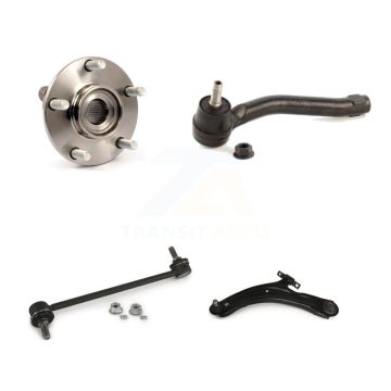 Front Left Hub Bearing Lower Control Arm Outer Tie Rod & Link Kit For Nissan Rogue Select K77-101542