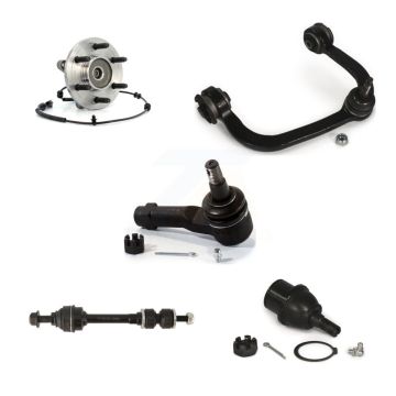 Front Right Upper Control Arm Lower Ball Joint Outer Tie Rod Link Kit (5Pc) For Ford Mark K77-101550
