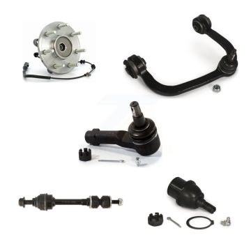 Front Right Upper Control Arm Lower Ball Joint Outer Tie Rod Link Kit (5Pc) For Ford Mark K77-101551
