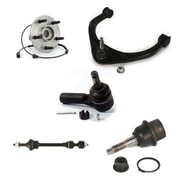 Front Right Upper Control Arm Lower Ball Joint Outer Tie Rod Link Kit (5Pc) For Dodge Ram K77-101555