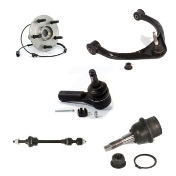 Front Left Bearing Upper Arm Lower Ball Joint Outer Tie Rod Link Kit (5Pc) For Dodge Ram K77-101565