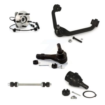 Front Left Bearing Upper Arm Lower Ball Joint Outer Tie Rod Link Kit (5Pc) For Ford Mazda K77-101567