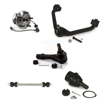 Front Left Bearing Upper Arm Lower Ball Joint Outer Tie Rod Link Kit (5Pc) For Ford Mazda K77-101568