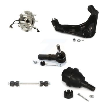 Front Bearing Upper Control Arm Lower Ball Joint Outer Tie Rod Link Kit (5Pc) For GMC HD K77-101575