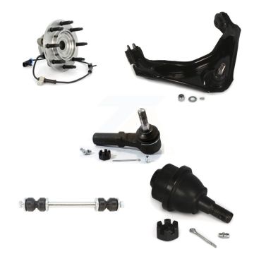 Front Bearing Upper Control Arm Lower Ball Joint Outer Tie Rod Link Kit (5Pc) For GMC HD K77-101576