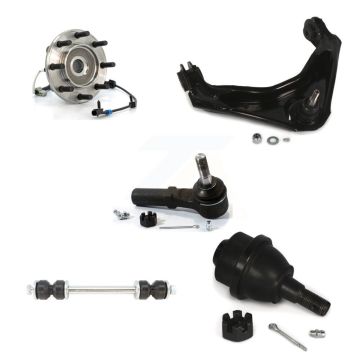 Front Bearing Upper Control Arm Lower Ball Joint Outer Tie Rod Link Kit (5Pc) For GMC 4WD K77-101578
