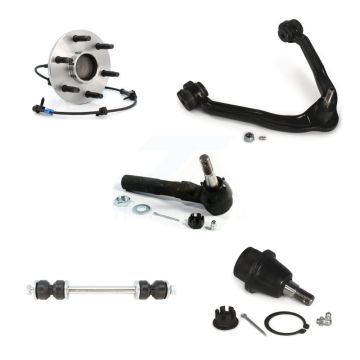 Front Bearing Upper Arm Lower Ball Joint Outer Tie Rod & Link Kit (5Pc) For Chevrolet GMC K77-101587