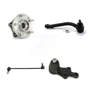 Front Right Bearing Lower Ball Joint Outer Tie Rod & Link Kit For 07-12 Hyundai Veracruz K77-101590