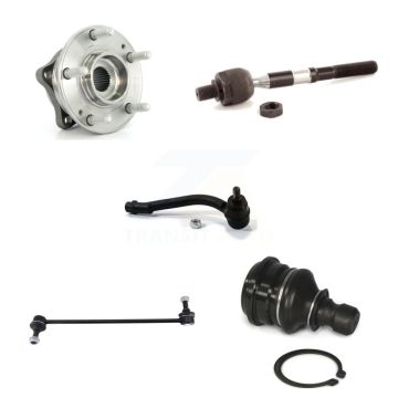 Front Right Hub Bearing Lower Ball Joint Tie Rod Link Kit (5Pc) For Hyundai Santa Fe Kia K77-101600