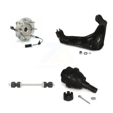 Front Hub Bearing Lower Ball Joint Upper Arm & Link Kit For GMC Sierra 3500 HD Chevrolet K77-101607