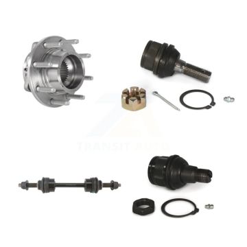 Front Hub Bearing Upper Lower Ball Joint And Link Kit For Ford F-350 Super Duty F-250 4WD K77-101615