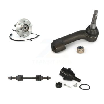 Front Right Hub Bearing Lower Ball Joint Outer Tie Rod & Sway Bar Link Kit For Ford F-150 K77-101629