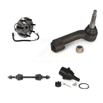Front Right Hub Bearing Lower Ball Joint Outer Tie Rod & Sway Bar Link Kit For Ford F-150 K77-101631