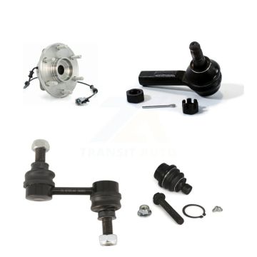 Front Hub Bearing Lower Ball Joint Outer Tie Rod & Link Kit For Nissan Pathfinder Armada K77-101663